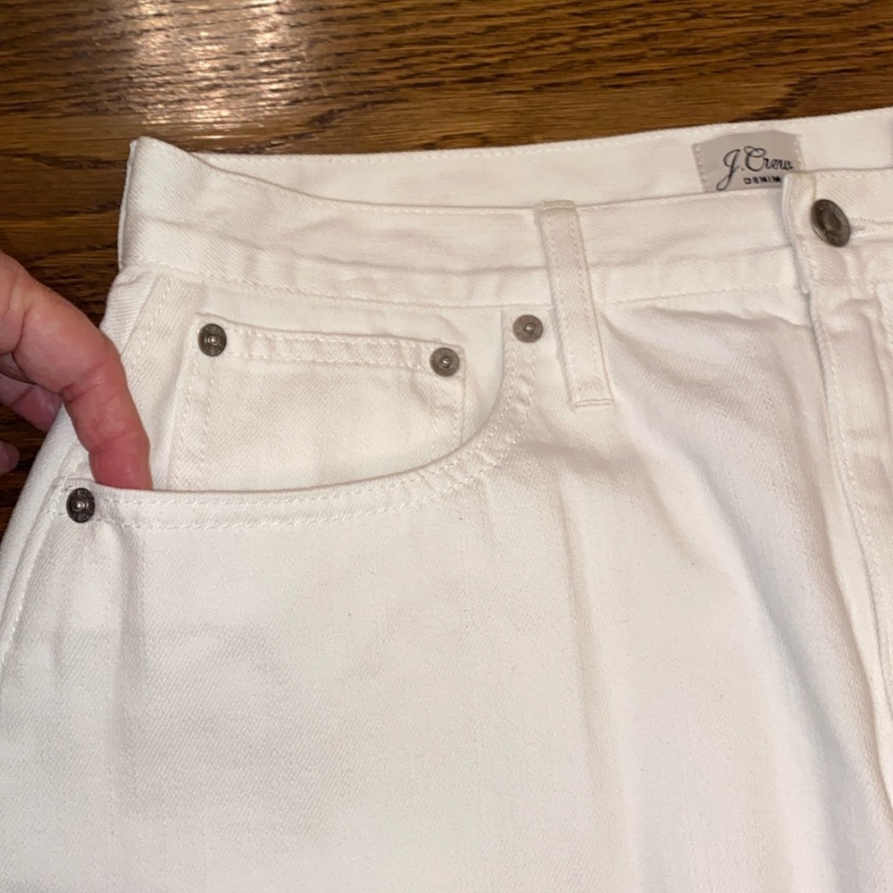 NWT J. Crew Mini Skirt White Eyelet Denim size 30 - Picture 7 of 9